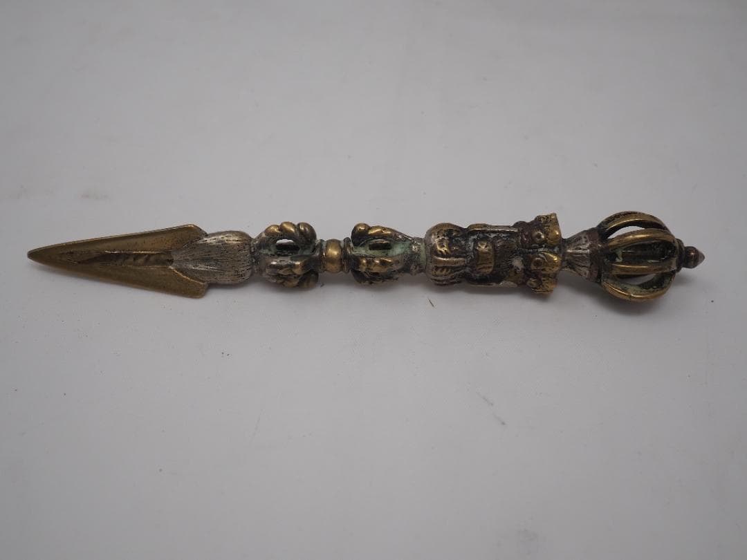 密教儀式用法具5点セット　真言宗　独鈷杵　五鈷杵　金剛鈴　金剛杭　金剛杵