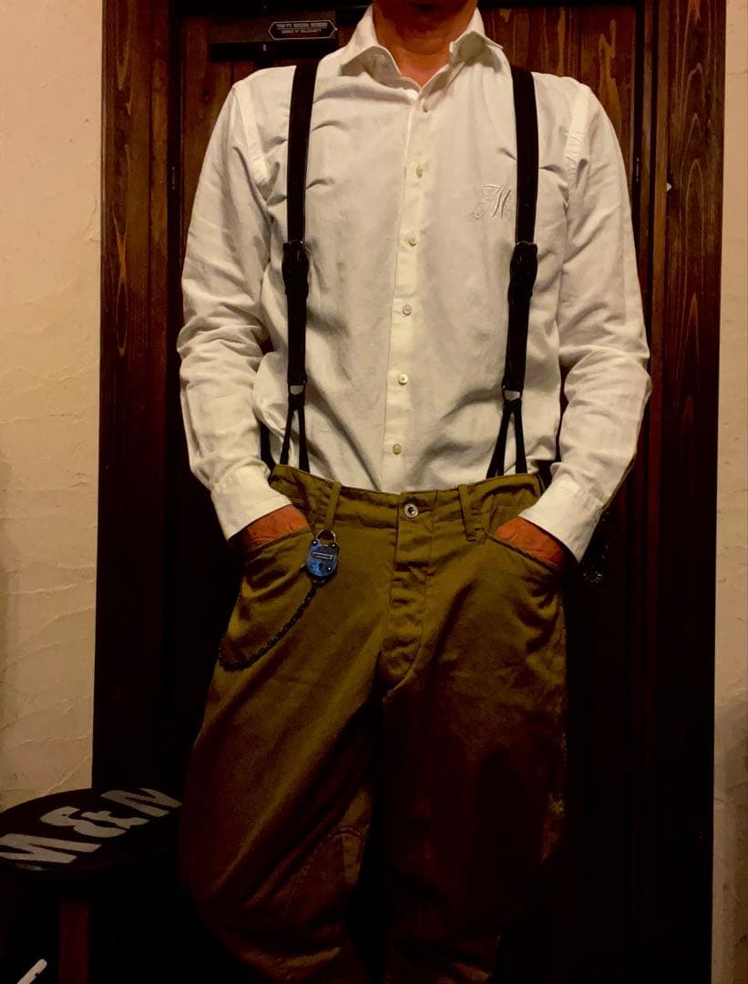 グロックレザー オールレザー カービングデザイン　サスペンダー