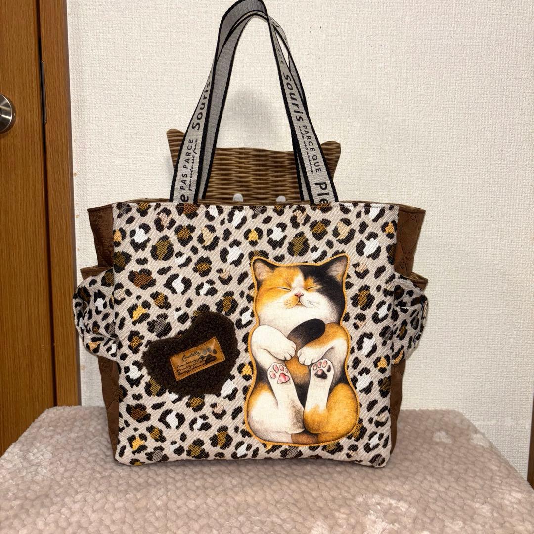 ☆*☆様 コヤンイサムチョン　超Big赤ちゃん猫と友達　サイドポケットトートバッ