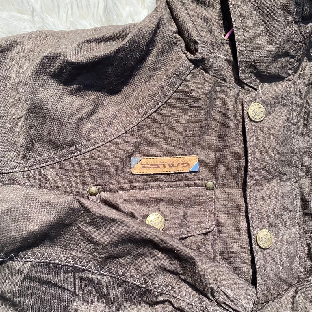 【値下交渉可】【超美品】ESTIVOスキー　スノボ　ウェア　つなぎ　ブラウン