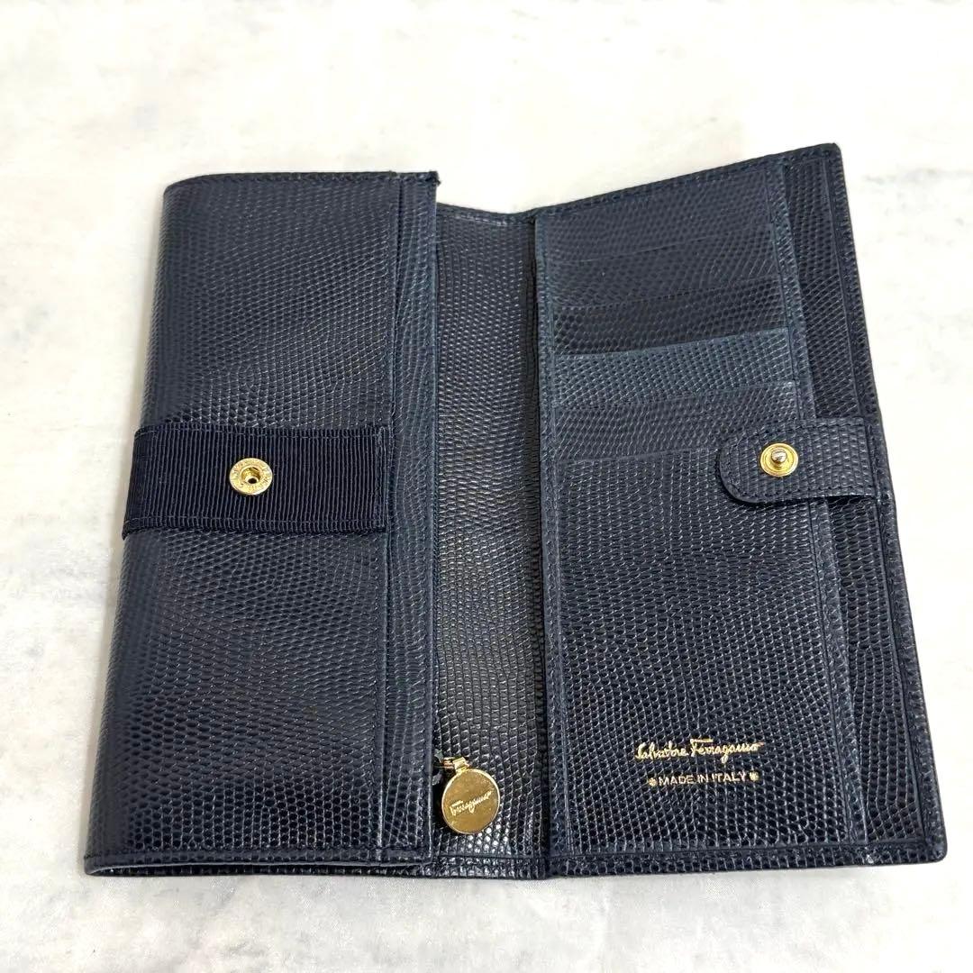 月末SALE‼️Ferragamoフェラガモ長財布 ヴァラリボン レザー 箱付