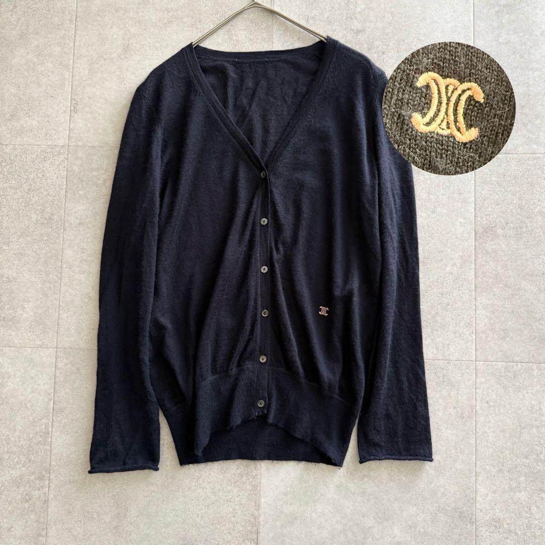 セリーヌ　カーディガン　フィービー期　カシミヤ100% トリオンフ　ネイビー　M