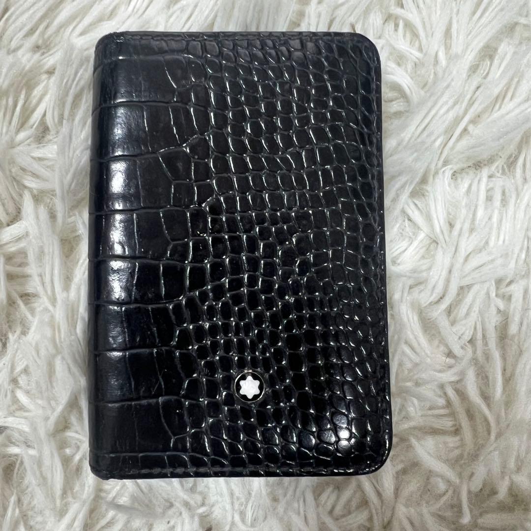 モンブラン Mont Blanc 名刺入れ カードケース クロコ