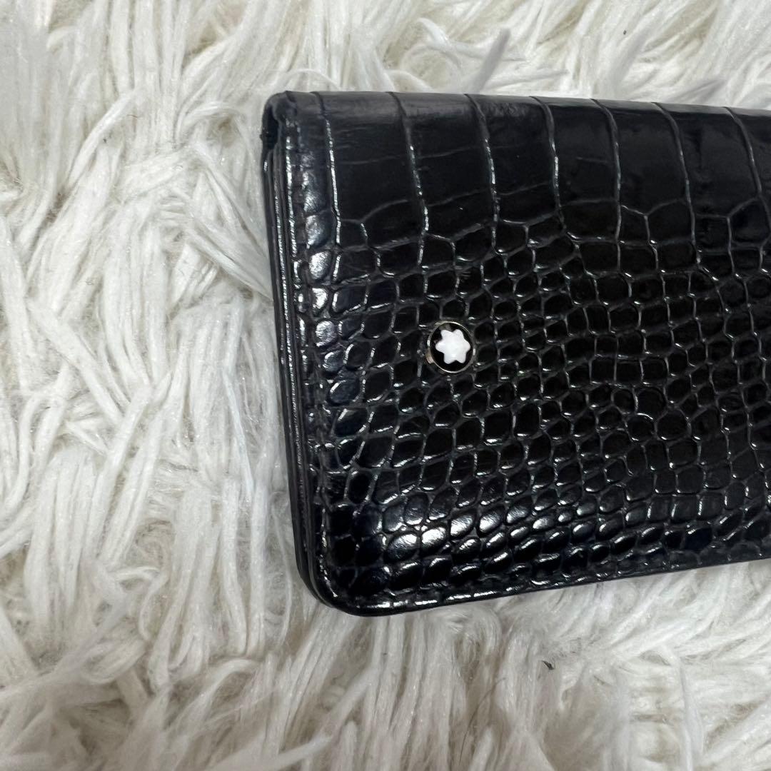 モンブラン Mont Blanc 名刺入れ カードケース クロコ
