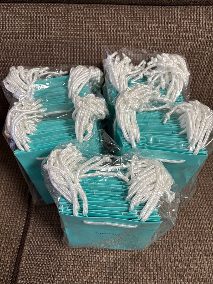 現行品　新品未使用Tiffanyティファニー　ミニショッパー紙袋 50枚セット