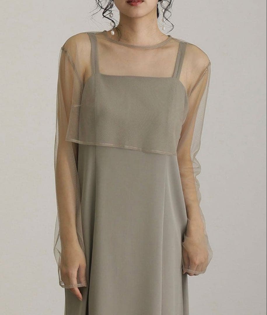 et.UNiVER パーティードレス　フリル　3点セット ブルー M 新品タグ付