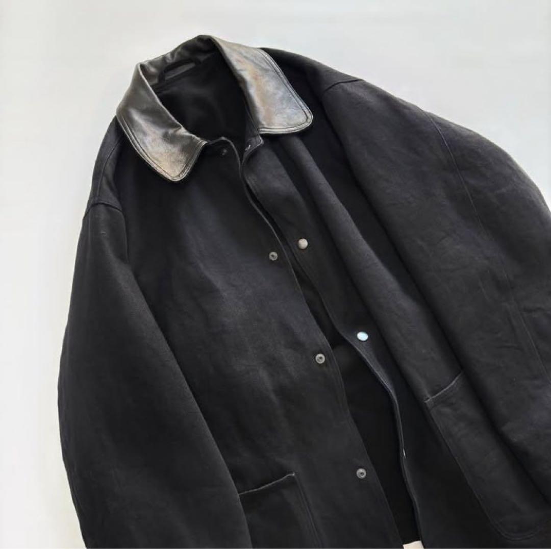 COMOLI 25AW デニムレザーワークジャケット　コモリ サイズ2