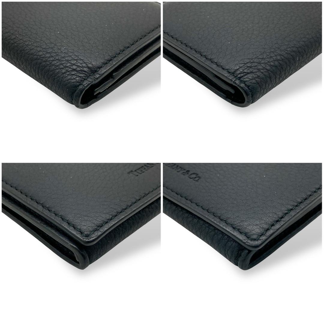 ティファニー 名刺入れ カードケース レザー ブラック 美品 70402