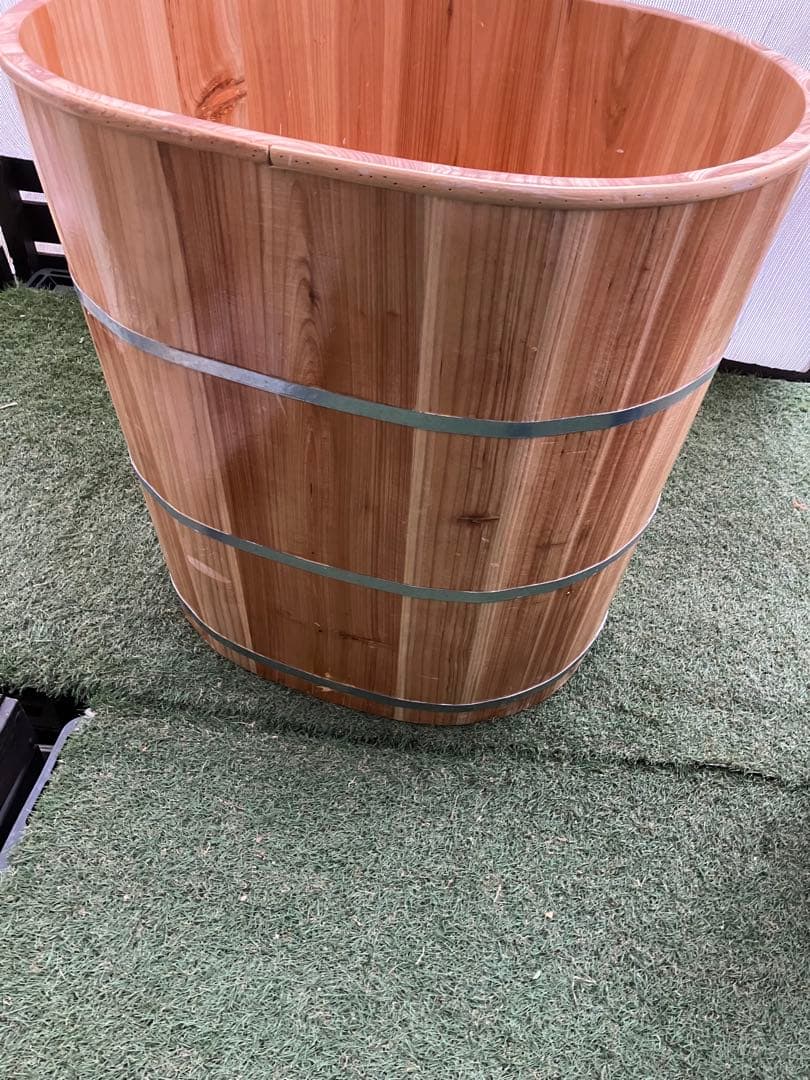 木製　風呂釜　浴槽　木の浴槽　浴槽　木桶　樽