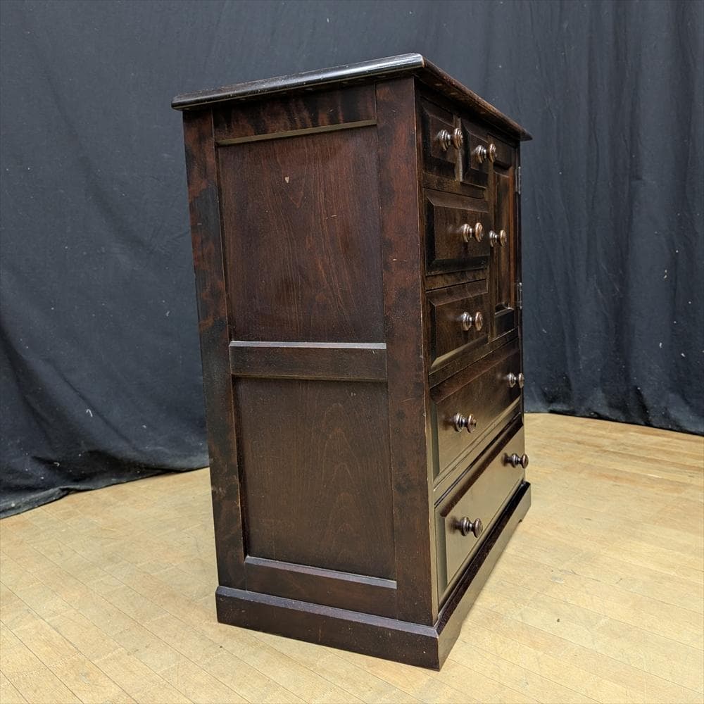 北海道民芸家具　樺　カバ材　無垢　小物箪笥　タンス　タンス　チェスト　引き出し