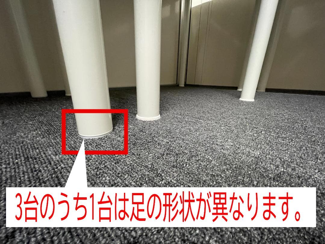 ◆デスク3台一括◆幅100cm×奥行59cm×高さ72cm×3台◆