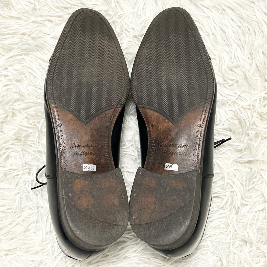 ✨極美品✨ SUIT SQUARE ストレートチップ レザー ブラック26.5㎝