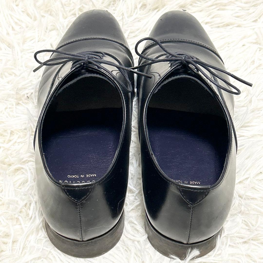 ✨極美品✨ SUIT SQUARE ストレートチップ レザー ブラック26.5㎝