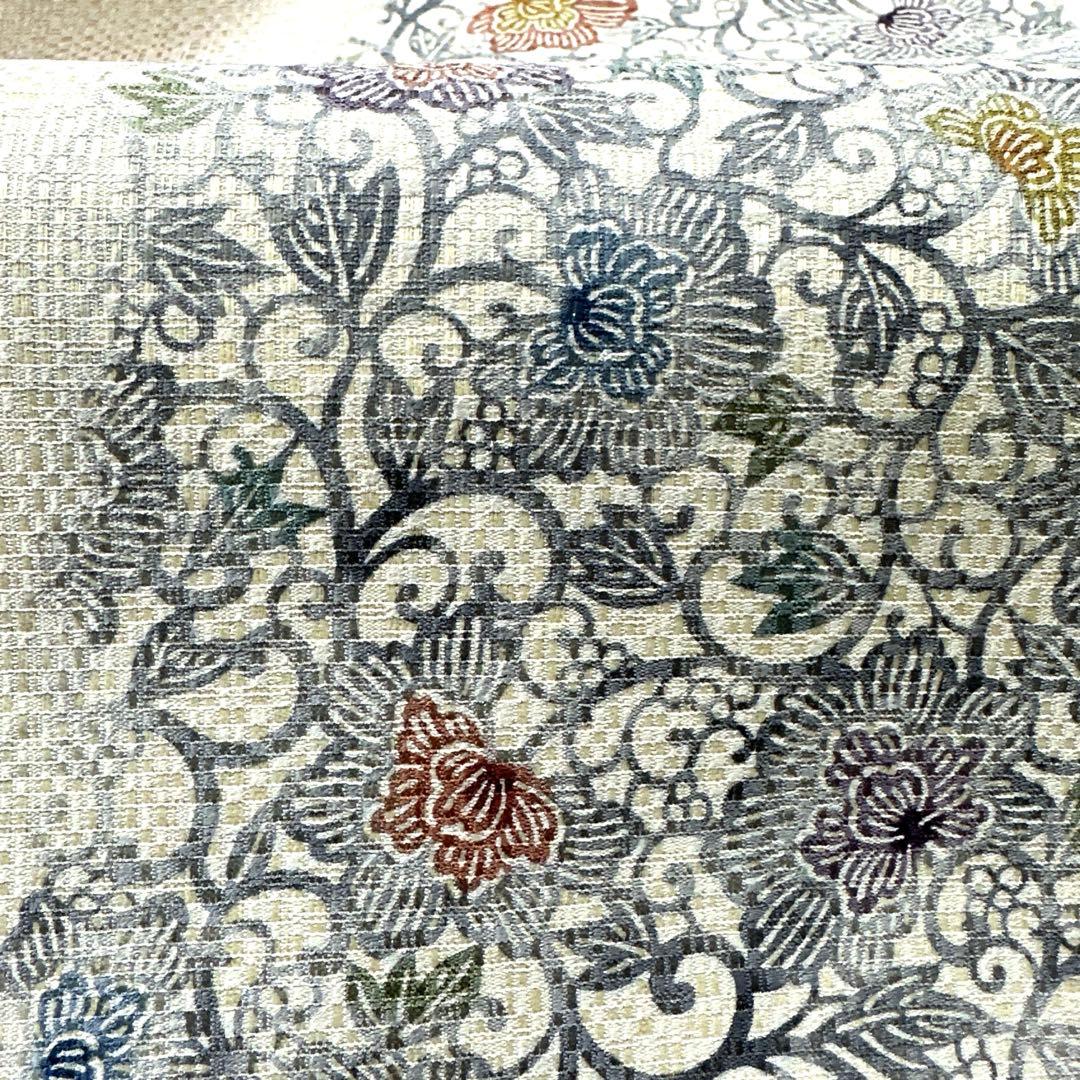 専用帯5089 ●弥栄織物謹製 高級 正絹 紅型 両面全通 リバーシブル 袋帯