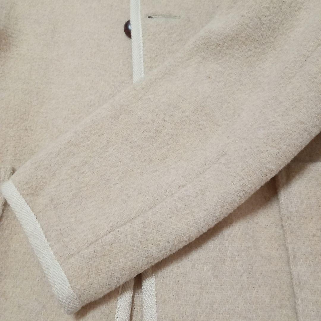 DANTON　ウールモッサノーカラージャケットベージュ36 クリーニング済