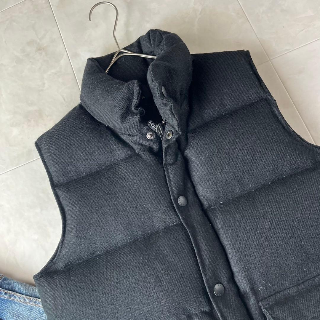 green 現HYKE ダウンベスト ブラック ウール混 日本製 サイズ2