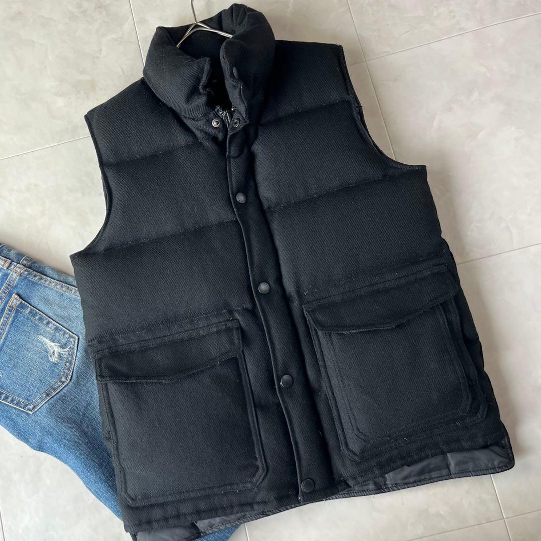 green 現HYKE ダウンベスト ブラック ウール混 日本製 サイズ2