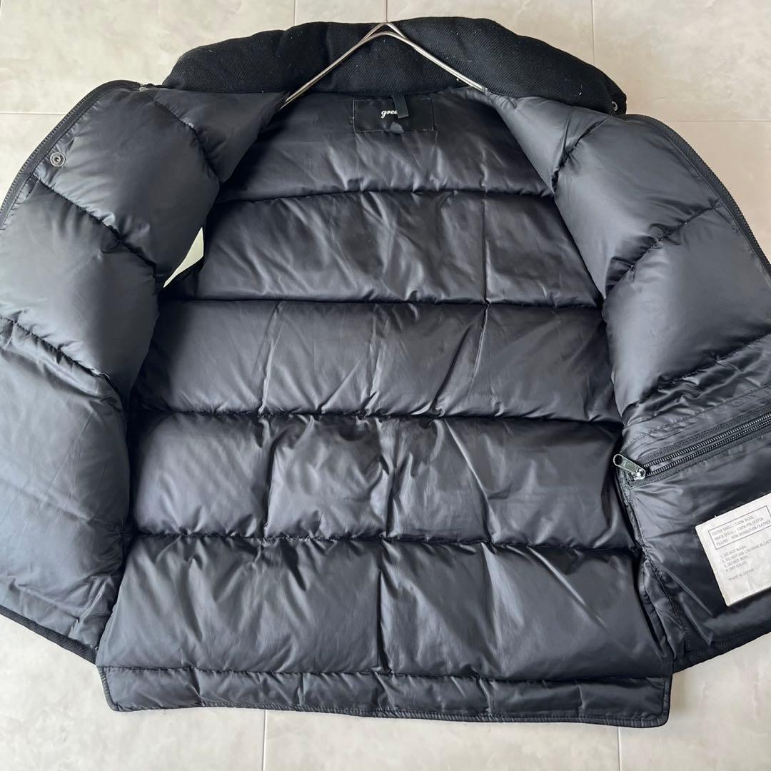 green 現HYKE ダウンベスト ブラック ウール混 日本製 サイズ2