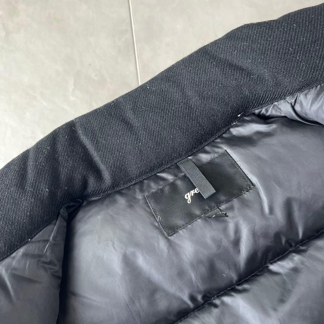 green 現HYKE ダウンベスト ブラック ウール混 日本製 サイズ2