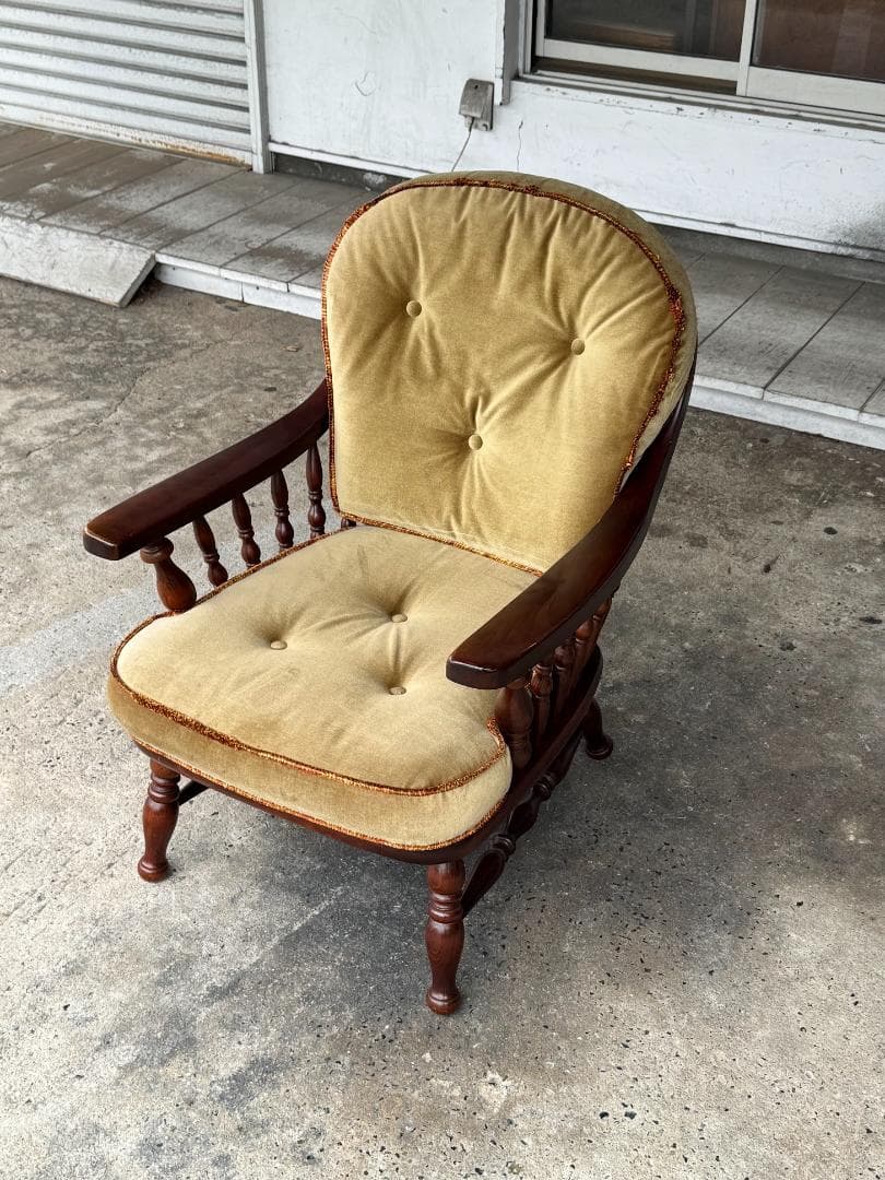 【柏木工】1人掛けソファ アームチェアB 肘付き ラウンジチェア ヴィンテージ