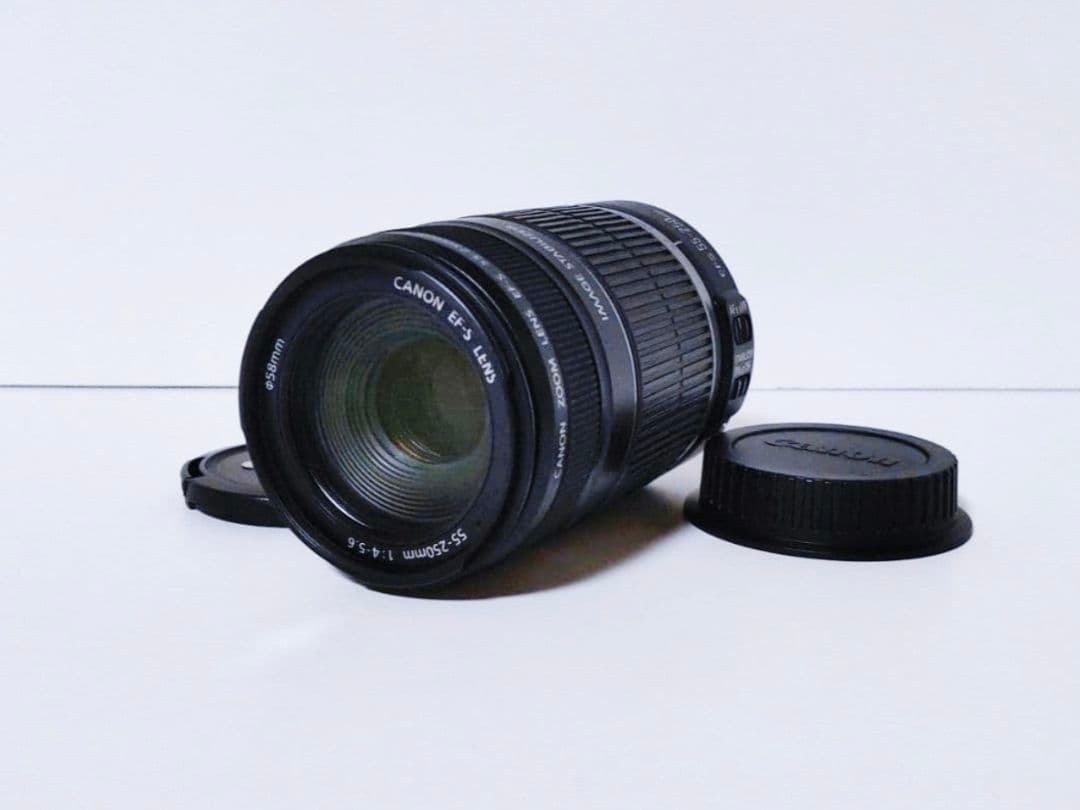 Canon キヤノン EF-S 55-250mm IS 望遠 ズーム レンズ
