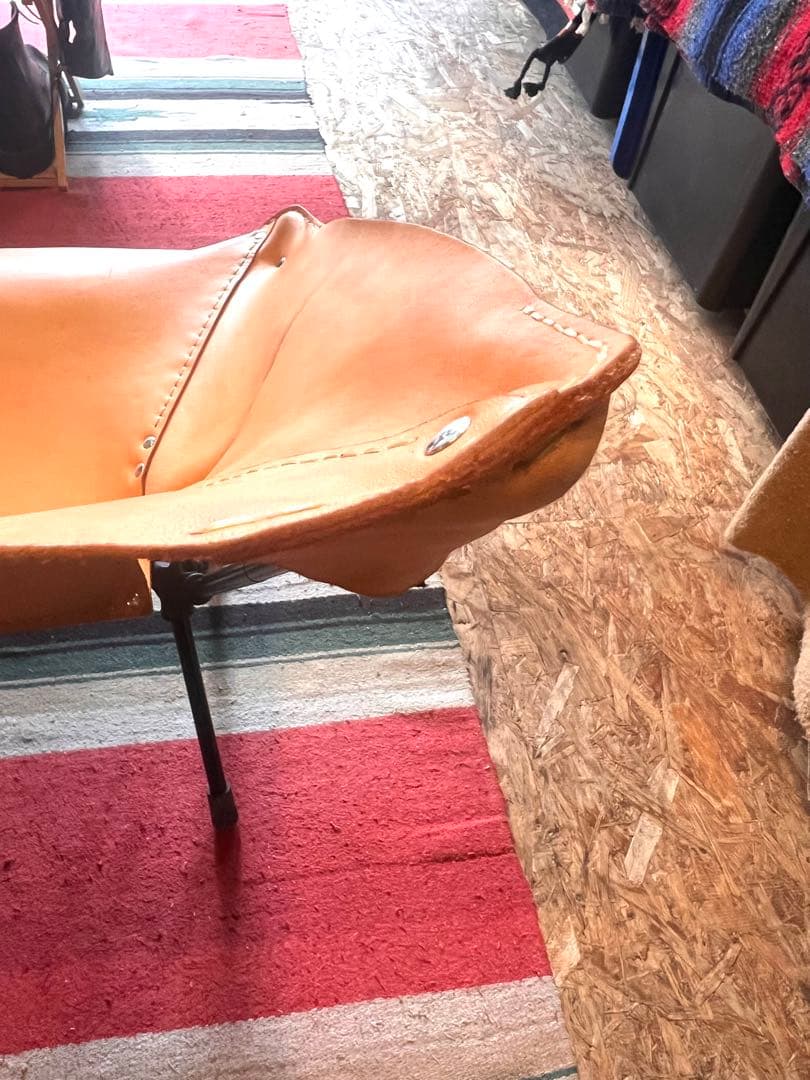 ヘリノックス 本革カバー 生成り　2mm厚手縫い キャンプ アウトドア　焼印