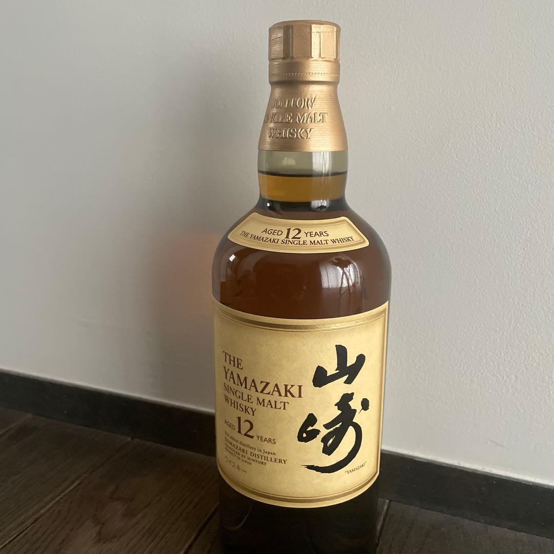 山崎 12年 旧ラベル シングルモルトウイスキー 700ml ギフトボックス付き