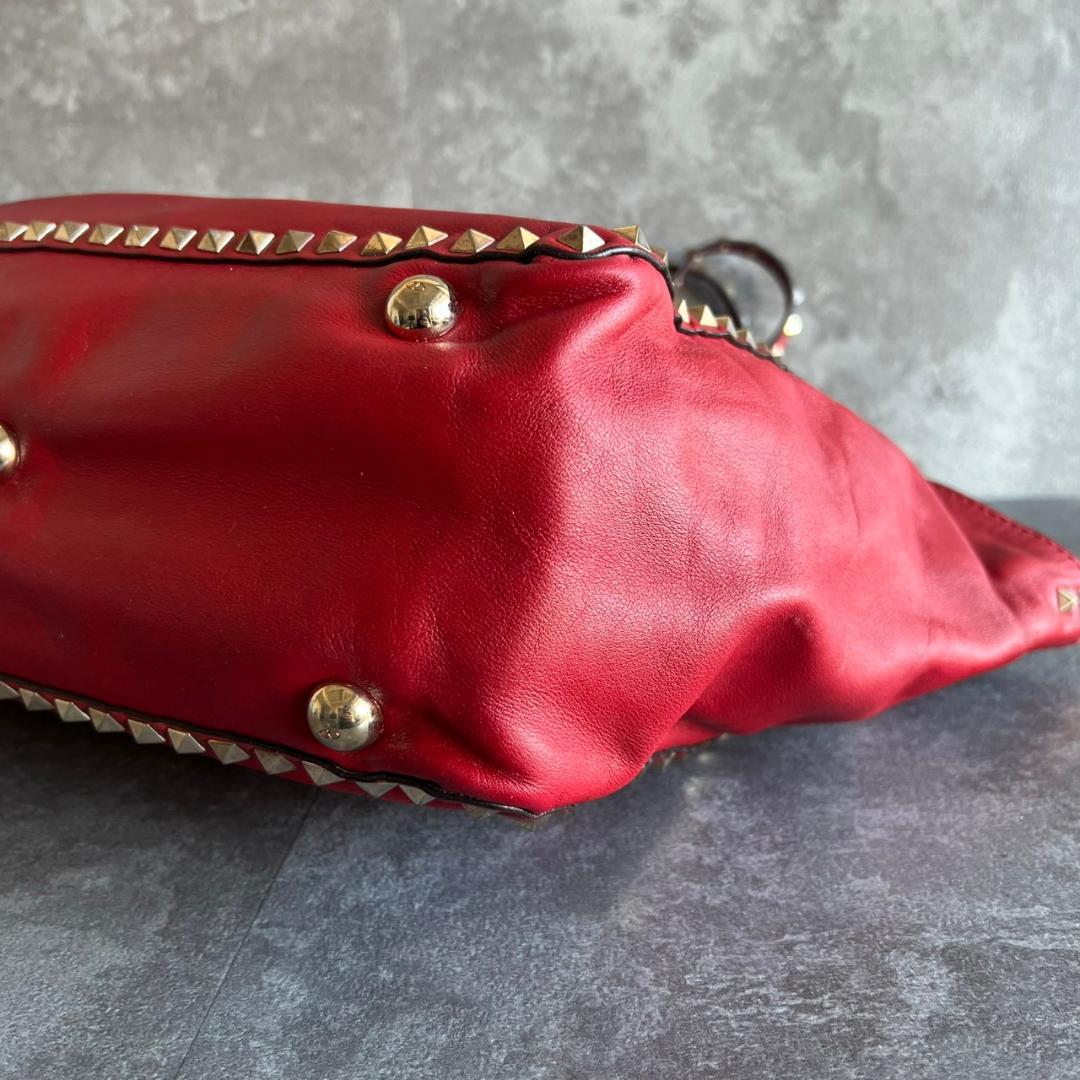 ⭐️VALENTINO⭐️ヴァレンティノ ロックスタッズ トートバッグ レッド