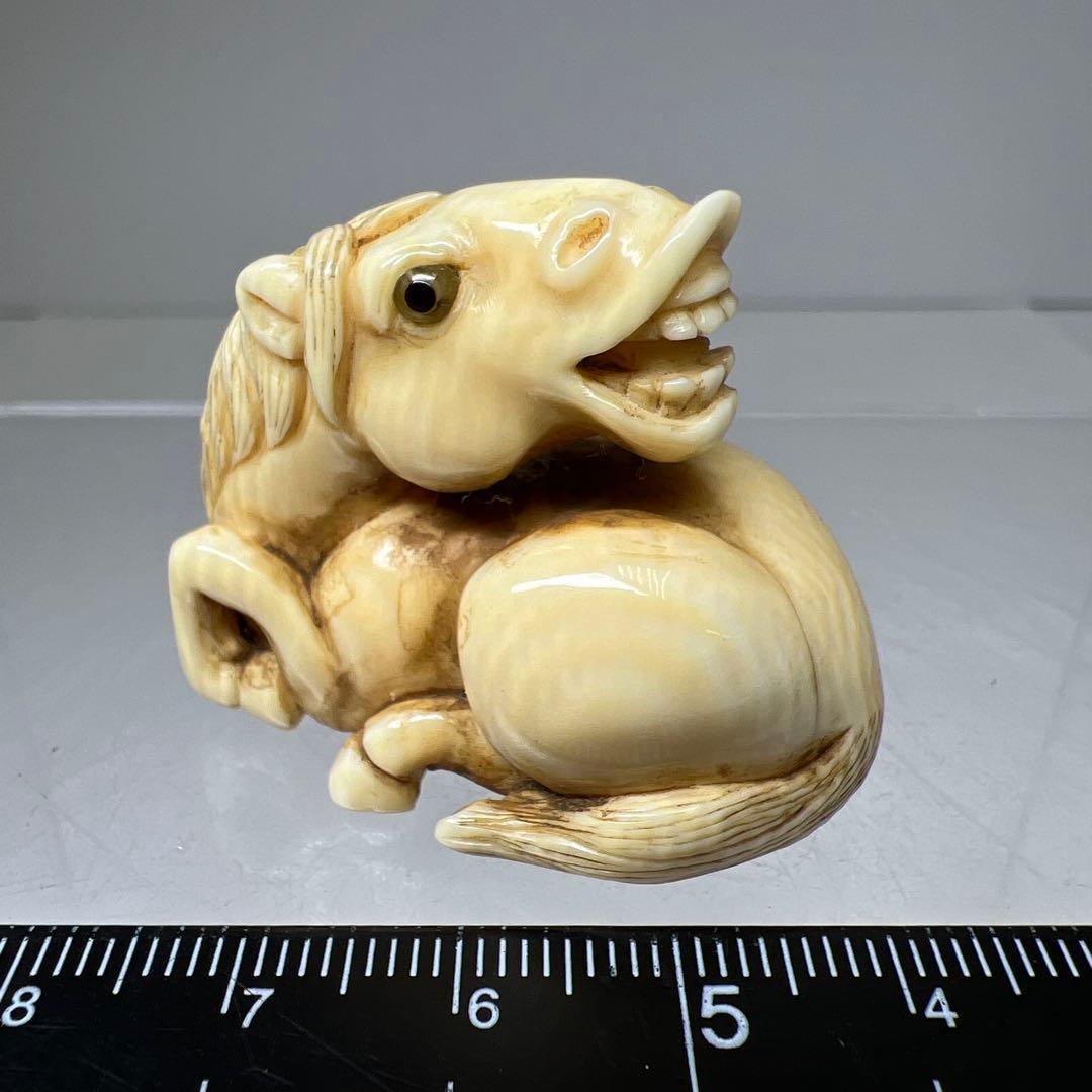 専用　在銘　牛根付　23g 東Y8-0114☆2F