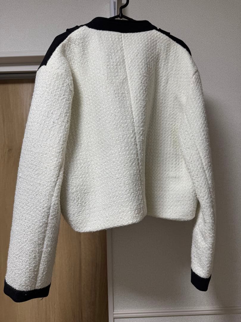 ALUDE パールラインツイードジャケット