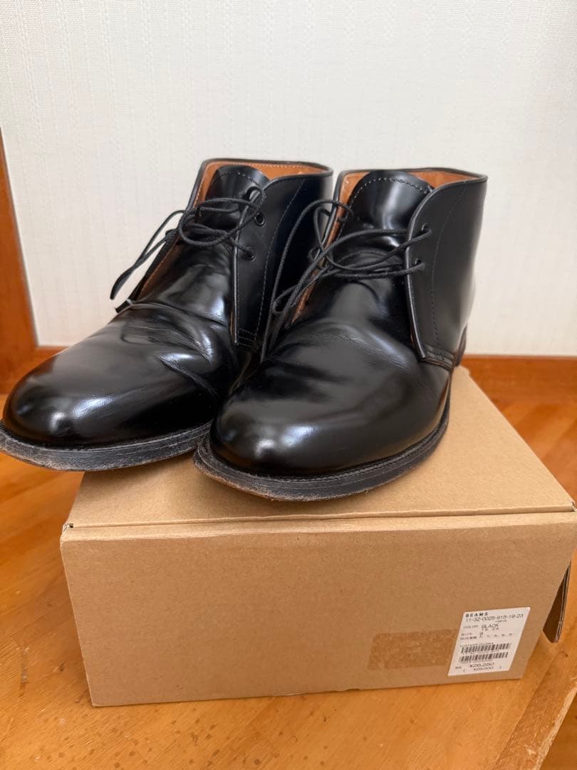 ちびまる　BEAMS チャッカブーツ ブラック