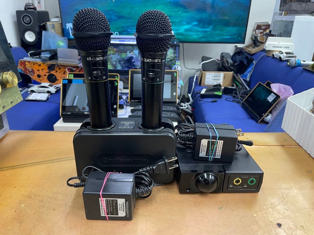 audio-technicaワイヤレスマイクセットCR701+CLM7000