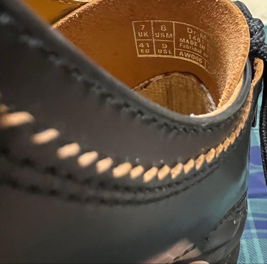 Dr. Martens ブラック イエローステッチ　タイシューズ