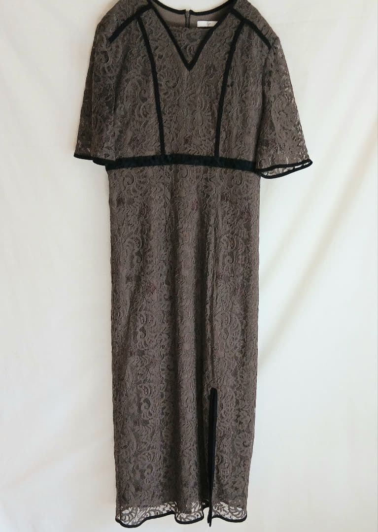 Leja 花柄レース ワンピース ドレス 結婚式 オケージョン お呼ばれ