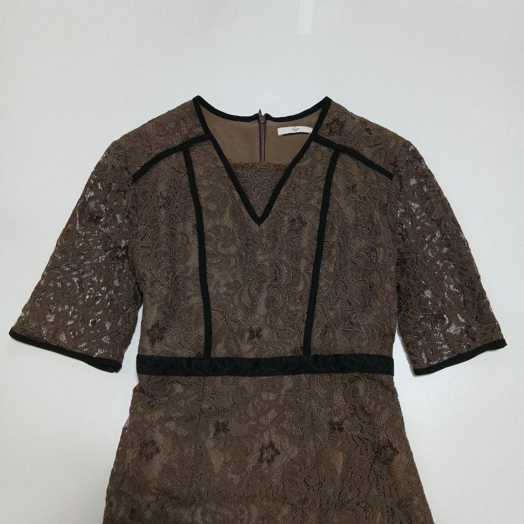 Leja 花柄レース ワンピース ドレス 結婚式 オケージョン お呼ばれ