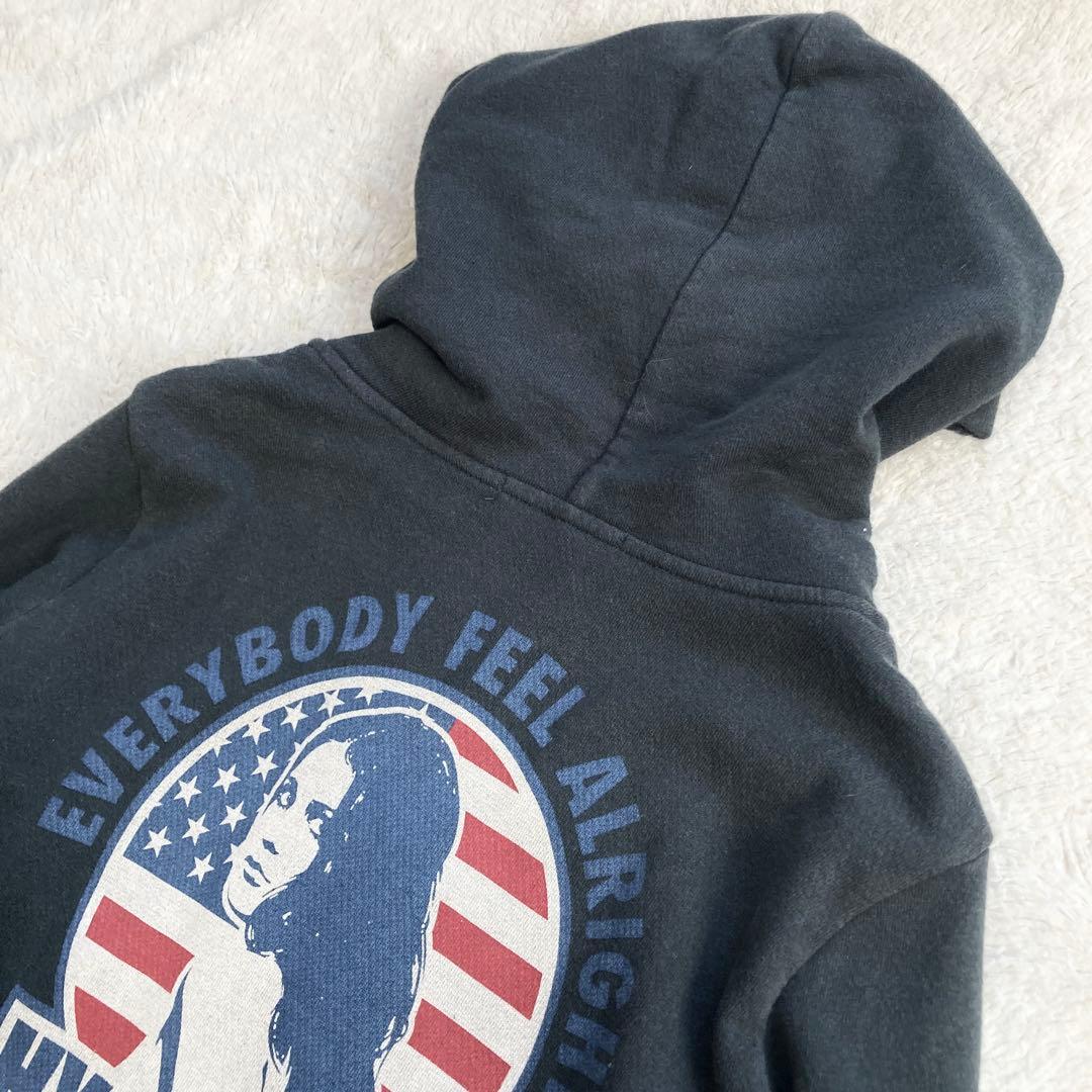 希少✨ヒステリックグラマー　パーカー　ジップ　ヒスガール　背面デカロゴ　Fサイズ