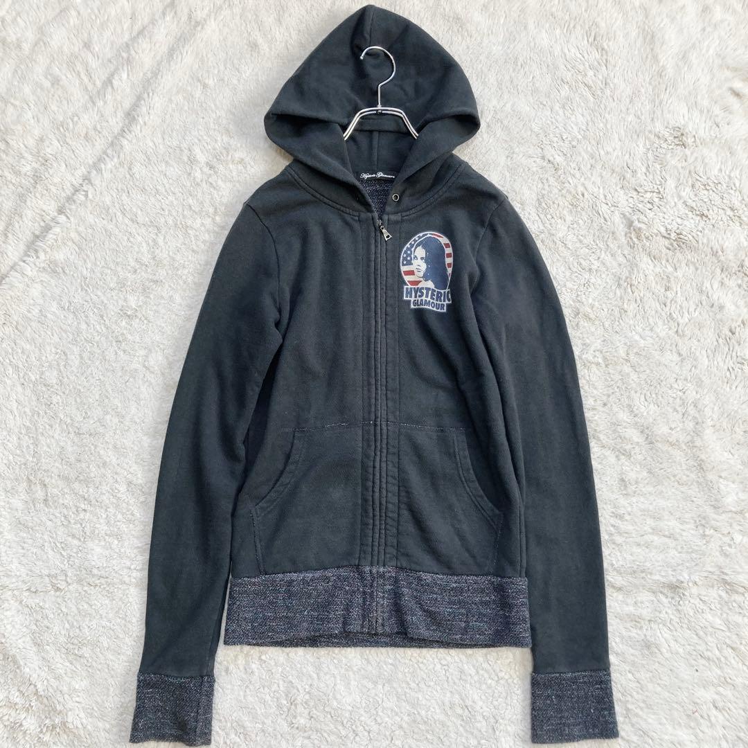 希少✨ヒステリックグラマー　パーカー　ジップ　ヒスガール　背面デカロゴ　Fサイズ