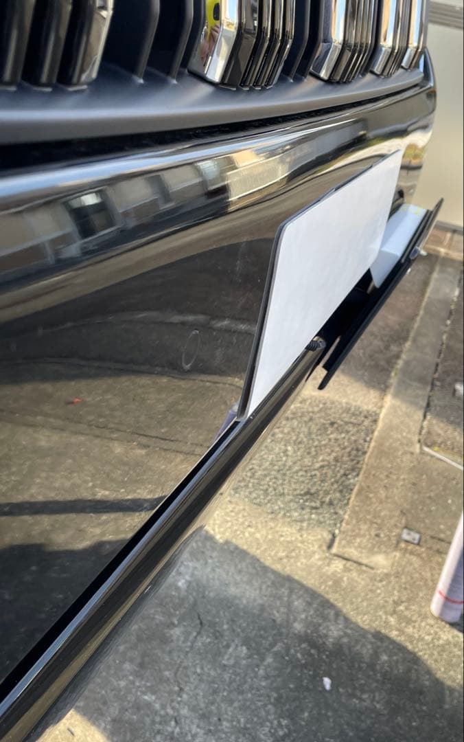 トヨタ ランドクルーザープラド　バンパーカバー ナンバーカバー　プラド後期