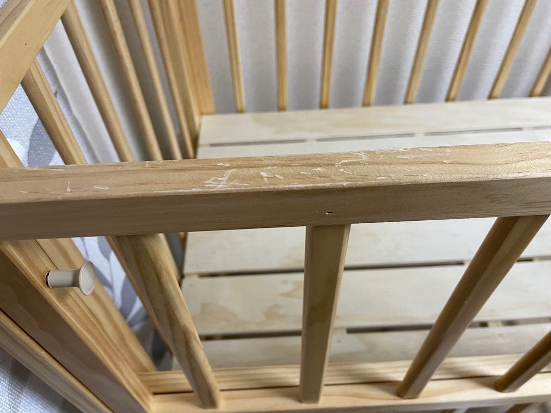 yamatoyaトール Wオープン ミニベビーベッドナチュラル