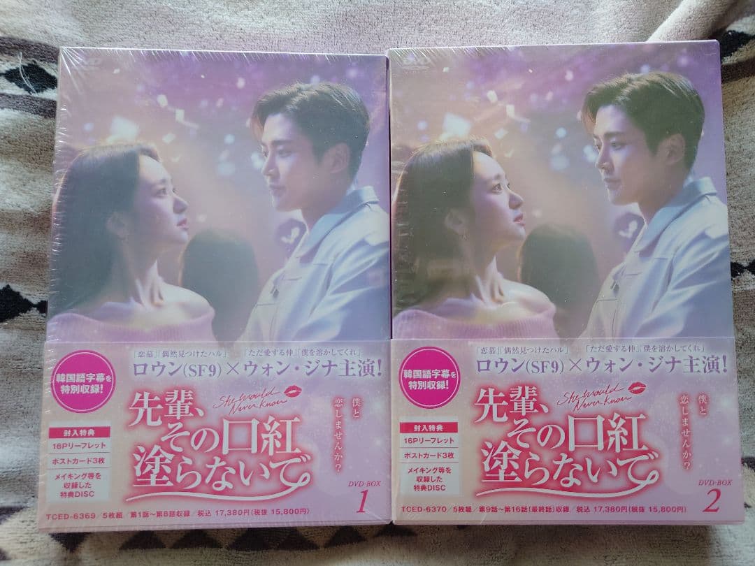 韓国ドラマ「先輩、その口紅塗らないで DVD-BOX1＆2」中古美品