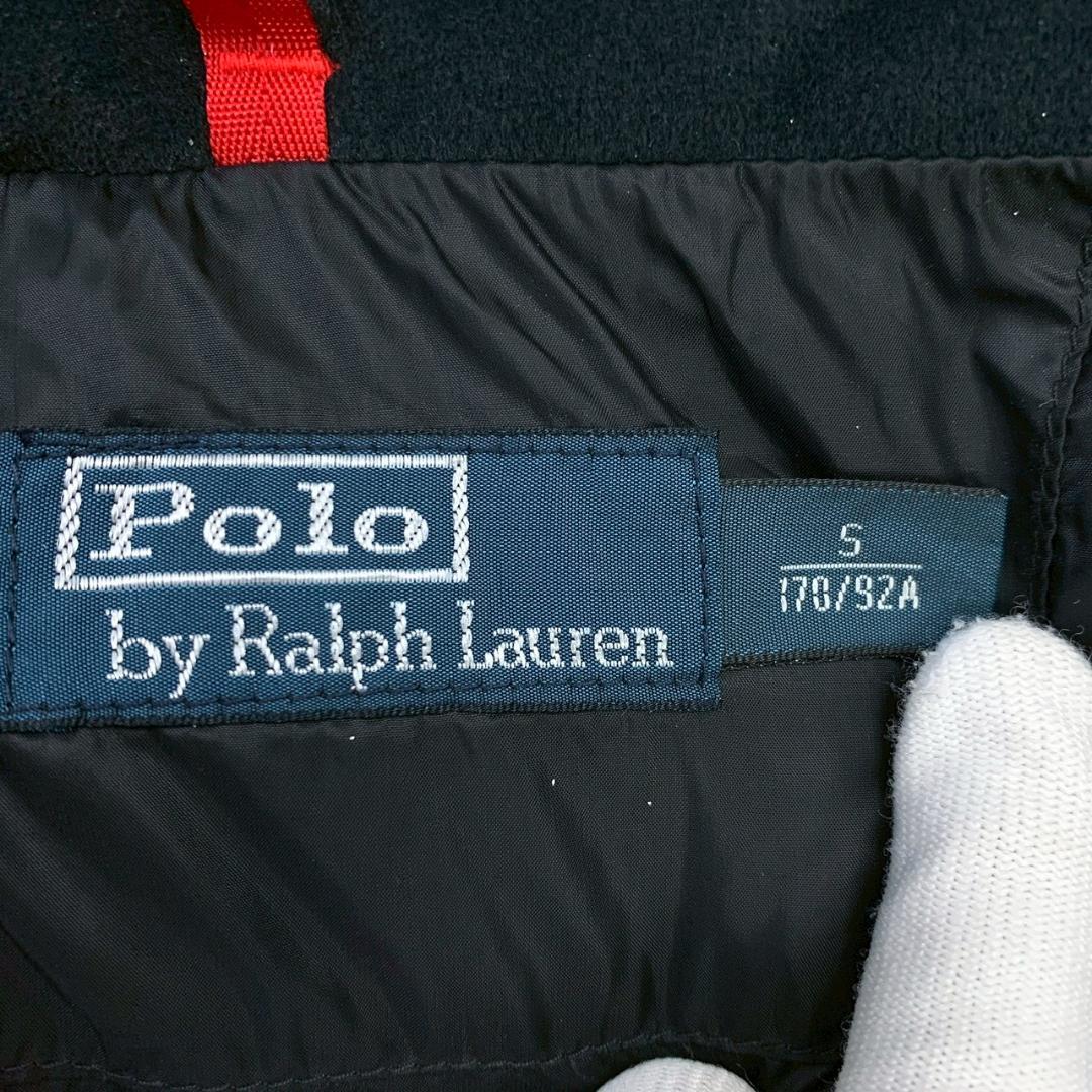 ポロラルフローレン ダウンベスト ビッグポニー刺繍 ブラック S　E002