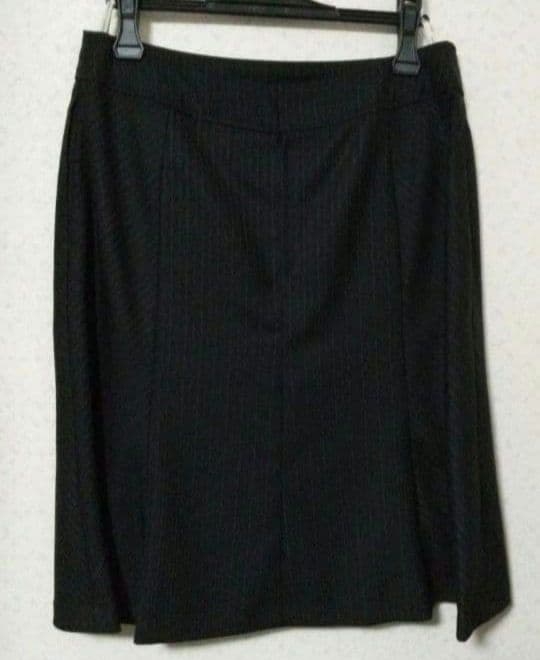 ボンマックス 事務服 ジャケット スカート 上下セットブラック×ブルー 21号