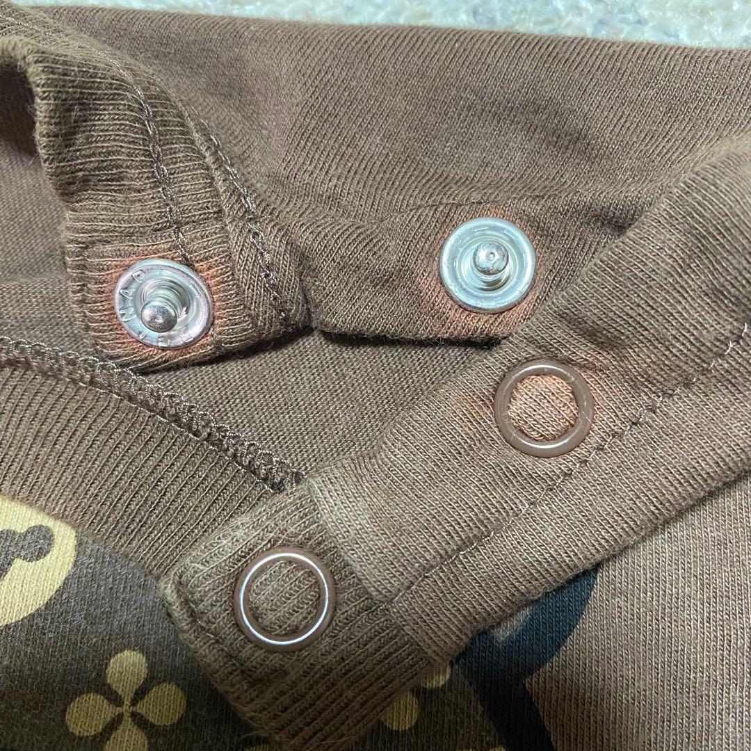 ヒスミニ テディ モノグラム Tシャツ 90cm ブラウン