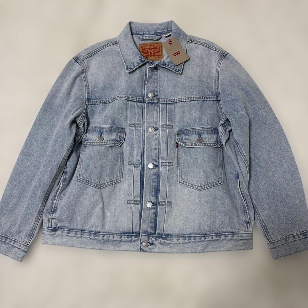 ビックサイズ【未使用タグ付き】リーバイス　2nd Gジャン3L 水色　綿100%