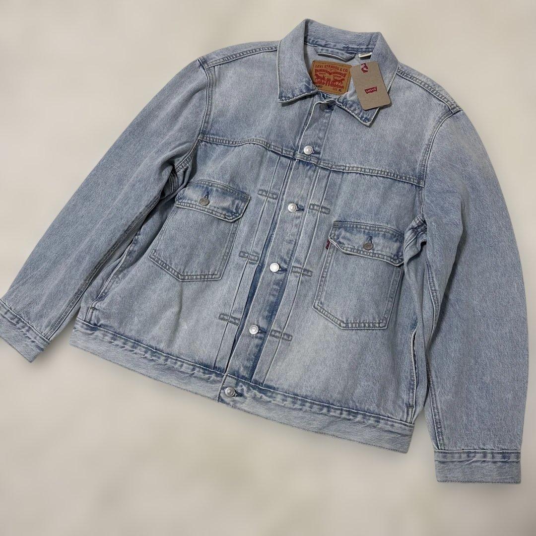 ビックサイズ【未使用タグ付き】リーバイス　2nd Gジャン3L 水色　綿100%