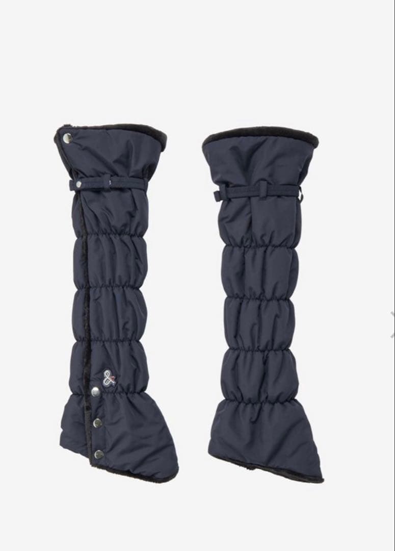 も*ダ様 and per se 中綿レッグウォーマー　ネイビー