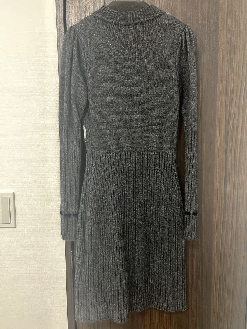 ワンピース Herlipto Moor Argyle Ribbon Knit Dress M