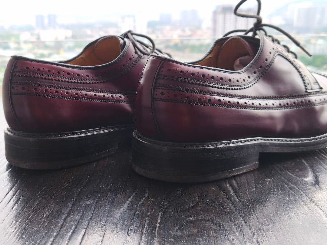 美品希少！Vintage SEBAGO バーガンディ ウイングチップ Alden