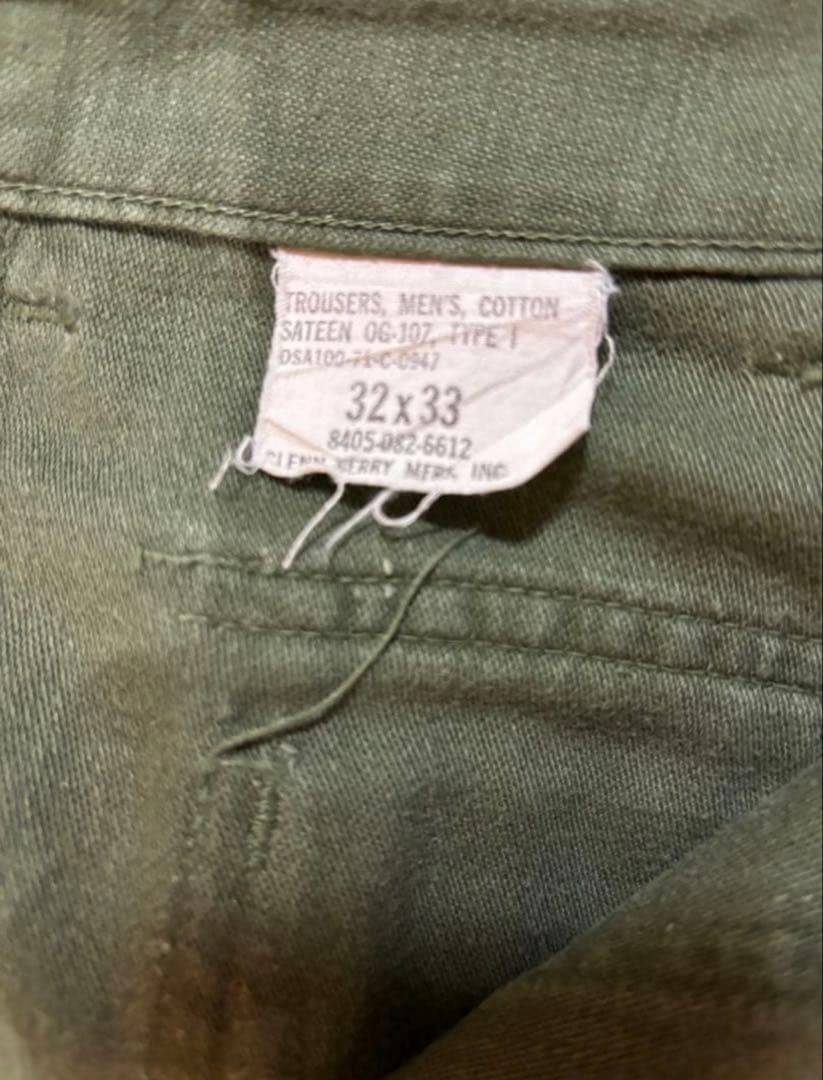 専用　US ARMY コットンサテン ベイカーパンツ OG-107