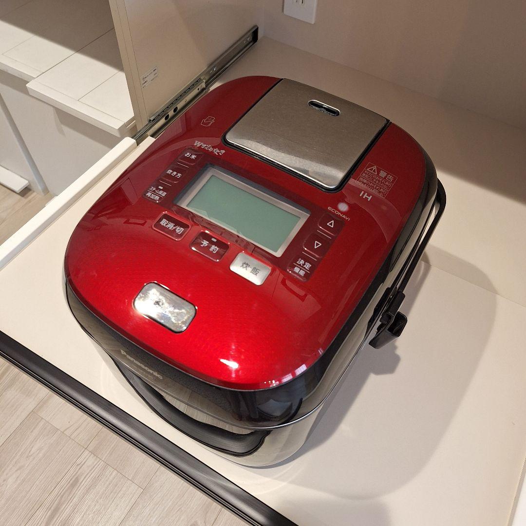 Panasonic SR-SPX185☆炊飯器☆赤☆Wおどり炊き☆1升炊き